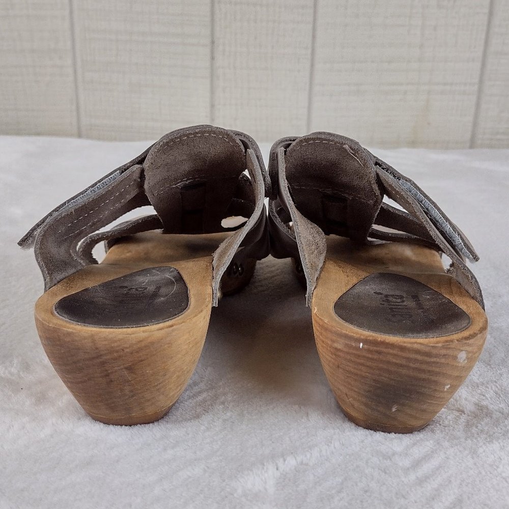 Sanita Clog Sandals Wood Sole - Picture 4 of 7